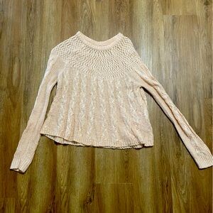 Knit Light Pink Hollister Sweater